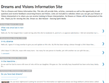 Tablet Screenshot of dreamsandvisionsinfo.blogspot.com