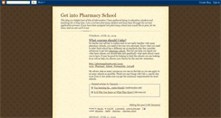 Desktop Screenshot of getintopharmacyschool.blogspot.com