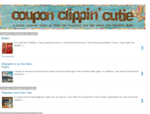 Tablet Screenshot of couponclippincutie.blogspot.com
