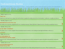 Tablet Screenshot of endometriosisstories.blogspot.com