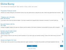 Tablet Screenshot of divinebunny.blogspot.com