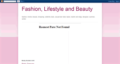 Desktop Screenshot of fashionlifestylebeauty.blogspot.com