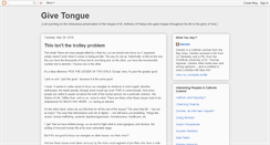 Desktop Screenshot of givetongue.blogspot.com