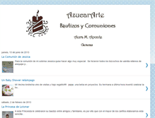 Tablet Screenshot of bautizosazucarartedeaura.blogspot.com