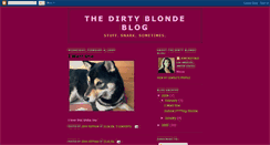 Desktop Screenshot of dirtyblondedish.blogspot.com