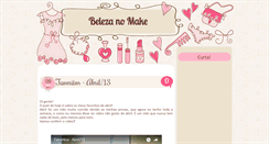 Desktop Screenshot of belezanomake.blogspot.com