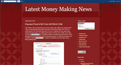 Desktop Screenshot of latestmoneymakingnews.blogspot.com