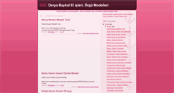 Desktop Screenshot of derya-baykal-el-isleri.blogspot.com