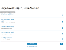 Tablet Screenshot of derya-baykal-el-isleri.blogspot.com