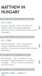Mobile Screenshot of matthewinhungarian.blogspot.com