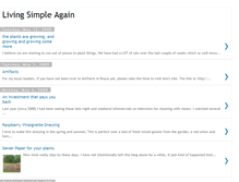 Tablet Screenshot of livingsimpleagain.blogspot.com