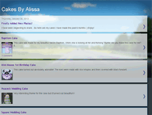 Tablet Screenshot of cakesbyalissa.blogspot.com
