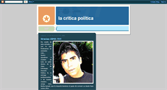 Desktop Screenshot of lacritikapolitika.blogspot.com