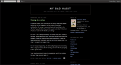 Desktop Screenshot of mybadhabit.blogspot.com