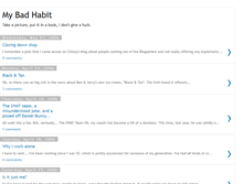 Tablet Screenshot of mybadhabit.blogspot.com