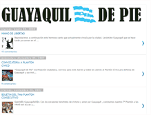 Tablet Screenshot of guayaquildepie.blogspot.com