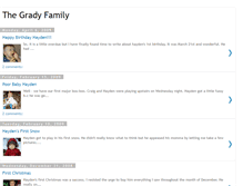 Tablet Screenshot of gradyfamilylife.blogspot.com