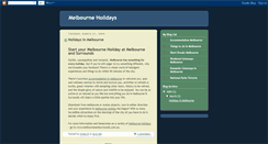 Desktop Screenshot of melbourne-holidays.blogspot.com