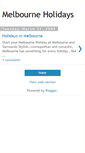 Mobile Screenshot of melbourne-holidays.blogspot.com