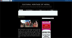 Desktop Screenshot of culturalheritagenepal.blogspot.com