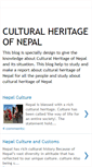 Mobile Screenshot of culturalheritagenepal.blogspot.com