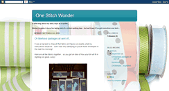 Desktop Screenshot of onestitchwonder.blogspot.com