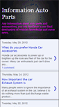 Mobile Screenshot of informationautoparts.blogspot.com