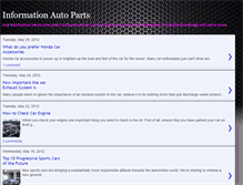 Tablet Screenshot of informationautoparts.blogspot.com