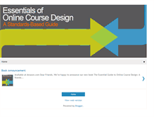Tablet Screenshot of essentialsofonlinecoursedesign.blogspot.com
