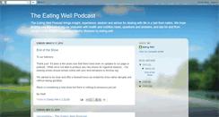 Desktop Screenshot of eatingwellpodcast.blogspot.com