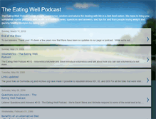 Tablet Screenshot of eatingwellpodcast.blogspot.com