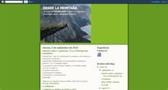 Desktop Screenshot of desdelamontana.blogspot.com