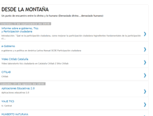Tablet Screenshot of desdelamontana.blogspot.com