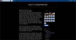 Desktop Screenshot of dailygingerbread.blogspot.com