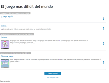 Tablet Screenshot of juego-dificil.blogspot.com