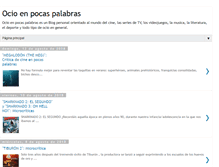 Tablet Screenshot of ocioenpocaspalabras.blogspot.com