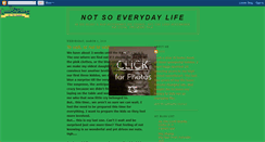 Desktop Screenshot of notsoeverydaylife.blogspot.com