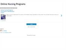 Tablet Screenshot of onlinenursingprogramsa.blogspot.com