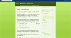 Desktop Screenshot of oldgreenmachines.blogspot.com