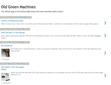 Tablet Screenshot of oldgreenmachines.blogspot.com