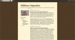 Desktop Screenshot of military-injustice.blogspot.com