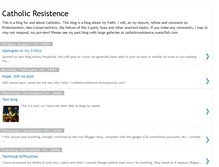 Tablet Screenshot of catholicresistence.blogspot.com