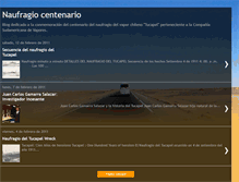 Tablet Screenshot of naufragiocentenario.blogspot.com