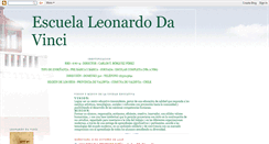Desktop Screenshot of escuelaleonardodavinci.blogspot.com