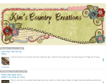Tablet Screenshot of kimscountrycreations.blogspot.com