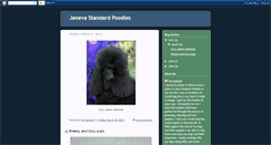 Desktop Screenshot of janevastandardpoodles.blogspot.com