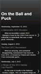 Mobile Screenshot of ontheballandpuck.blogspot.com