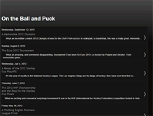 Tablet Screenshot of ontheballandpuck.blogspot.com