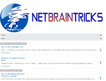 Tablet Screenshot of netbraintricks.blogspot.com