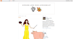 Desktop Screenshot of gingerandnon-gingercat.blogspot.com